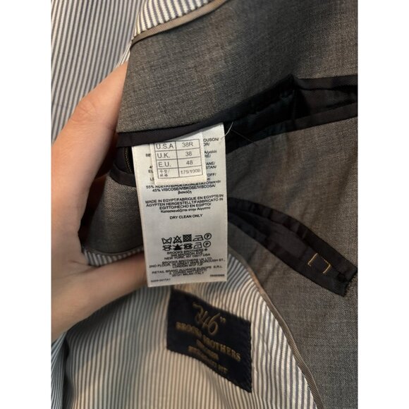 “346” Brooks Brothers Explorer Fitzgerald Fit Coat Blazer Jacket Sz 38R - Picture 11 of 11